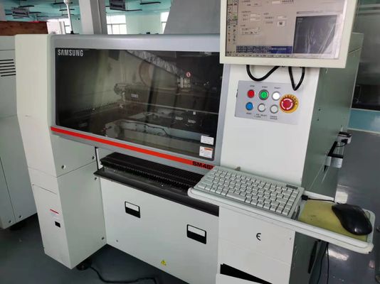 Hanwha Samsung PCB SMT pick and place máquina de alta velocidad automática de segunda mano