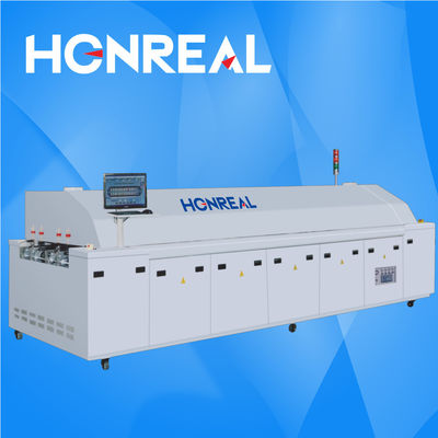 Diseño modular Horno de reflujo de aire caliente SMT libre de plomo Convección de aire totalmente forzada