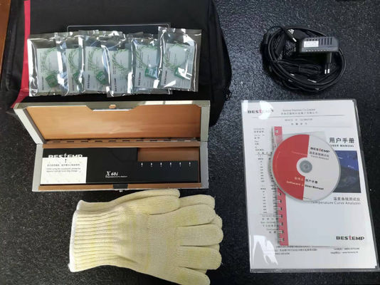 6 canales SMT Equipo de perfilado térmico Teste de temperatura para horno de reflujo