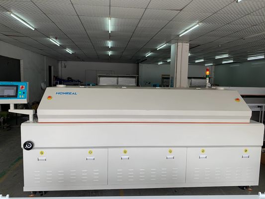 Máquina de soldadura de reflujo de aire caliente SMT, horno de curado de hierro totalmente automático