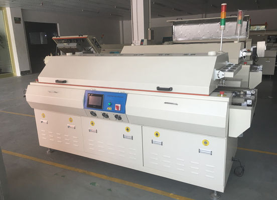 6 zonas SMT máquina de soldadura de reflujo, hornos de reflujo de PCB de aire caliente certificados CE