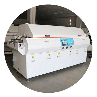 6 zonas SMT máquina de soldadura de reflujo horno libre de plomo para la línea de producción de PCB