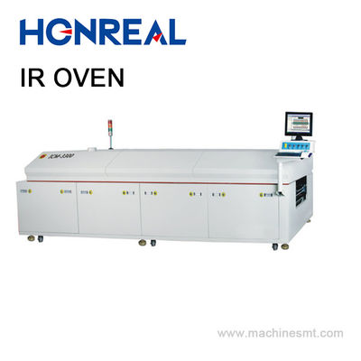 Control PLC de pantalla táctil de control de flujo de capa de horno de curado IR totalmente automático de PCB