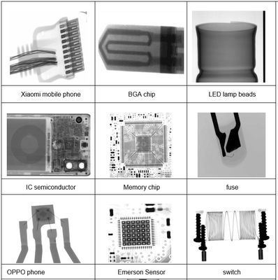 Placas de circuitos impresos Máquina de PCB de rayos X Componentes electrónicos Detector de rayos X BGA