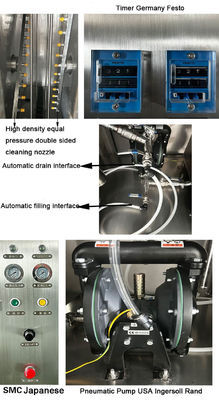 Máquina de limpieza automática con plantillas SMT fuera de línea Pneumática 40L Volumen