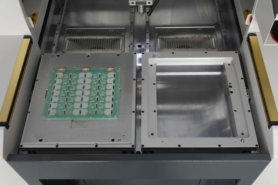 Máquina de corte de curvas PCBA sin conexión, máquina enrutadora PCBA de mesa simple y doble