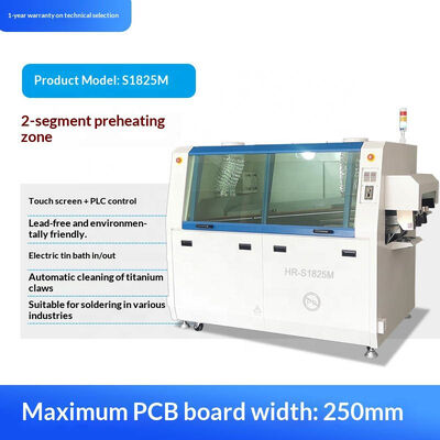 Máquina automática de soldadura de ondas de PCB a través del agujero de calor